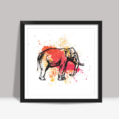 Painted Pachyderm | Lotta Farber Square Art