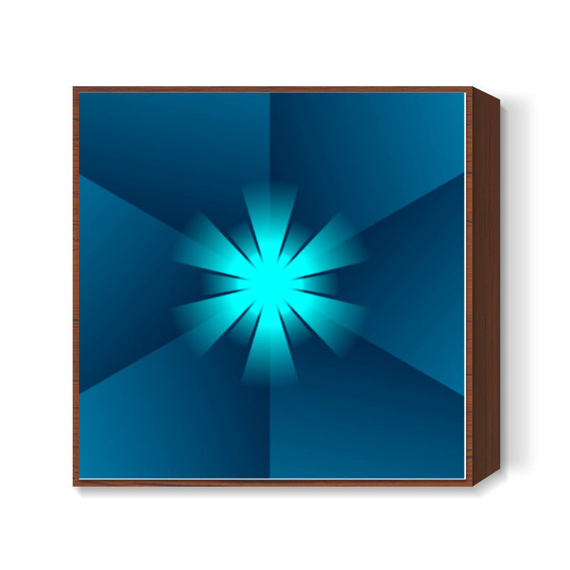 Denim Rays Square Art Prints