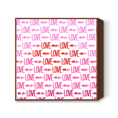 Valentines Day lOvE Square Art Prints