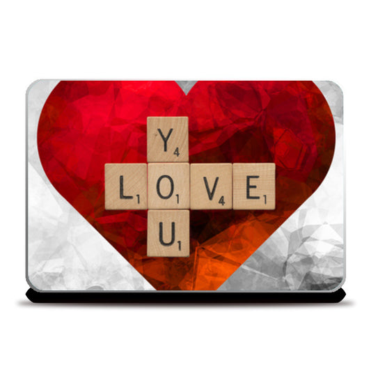 Laptop Skins, Love Tile Laptop Skins