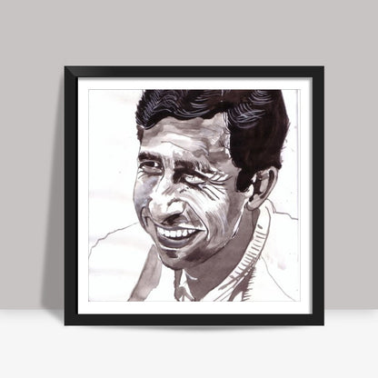 ollywoods versatile actor Naseeruddin Shah  knows that being happy is a lot about being yourself Square Art Prints