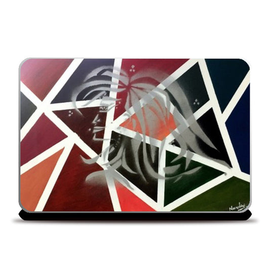 Confidence | Woman | Abstract - Oil & Spray Painting Laptop Skins