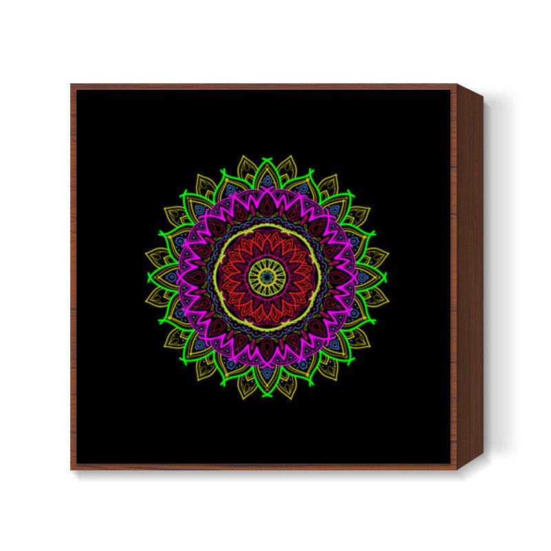 Psychic Mandala Square Art Prints