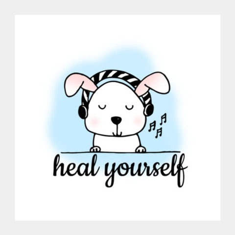 Heal with Music Square Art Prints