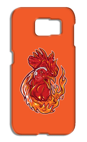 Rooster On Fire Samsung Galaxy S6 Cases