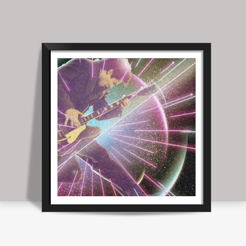 Retro Futuristic Square Art Print