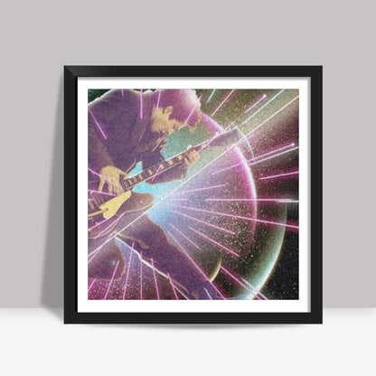 Retro Futuristic Square Art Print