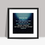 One try | Quote | Square Art Prints