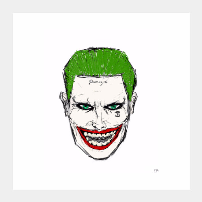 Square Art Prints, The Clown Prince of Crime Square Art | Ehraz Anis, - PosterGully