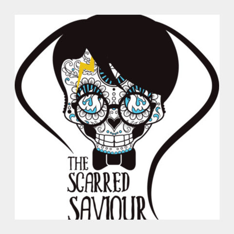 The Scarred Saviour-Harry Potter Square Art Prints