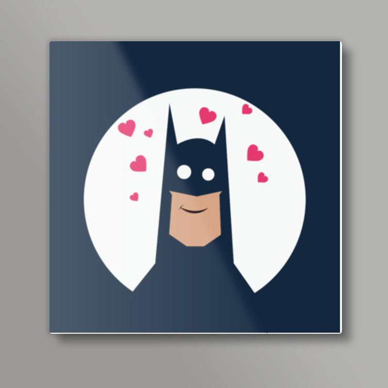 Batman Love Square Art Prints