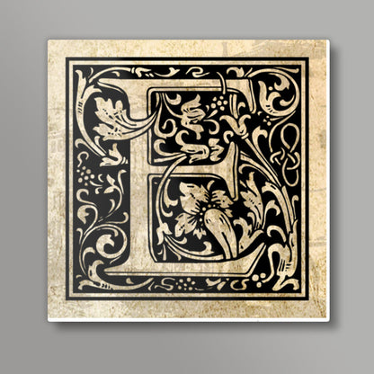 Ornate E Square Art Prints