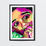 INNOCENCE #baby #kids #colorful #portrait #people #painting #sketches # Wall Art