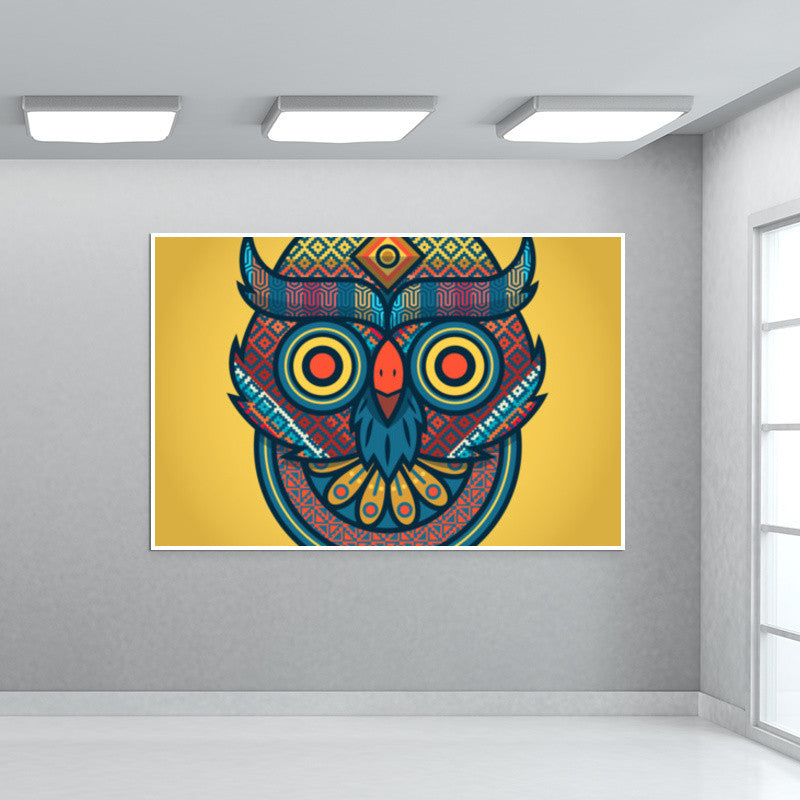 Trippy Owl Wall Art