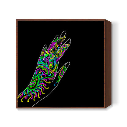 Psychic Mehandi Square Art Prints