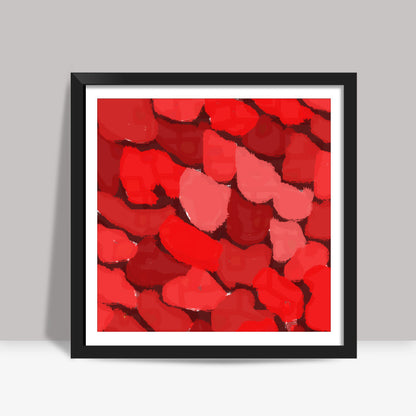 Abstract Red Square Art Prints