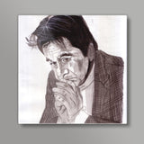 Dilip Kumar is the thespian and living legend Square Art Prints