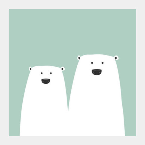 Polar Bear Square Art Prints