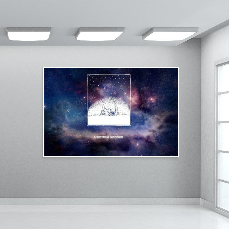 sky full of stars Drawing Cosmic Wall Art