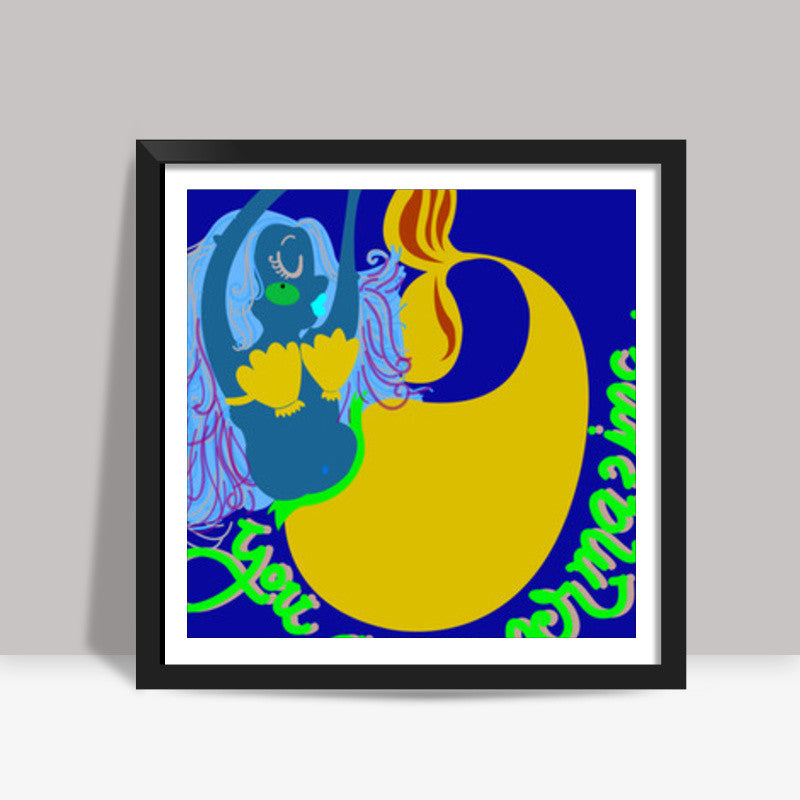 mermaid Square Art Prints