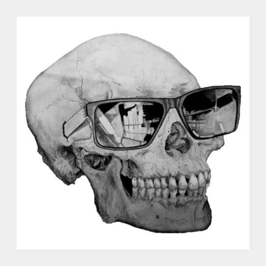 Square Art Prints, Cool Skull | Shashank Sharma, - PosterGully