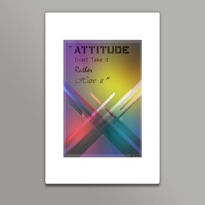 Abstract Attitude Poster