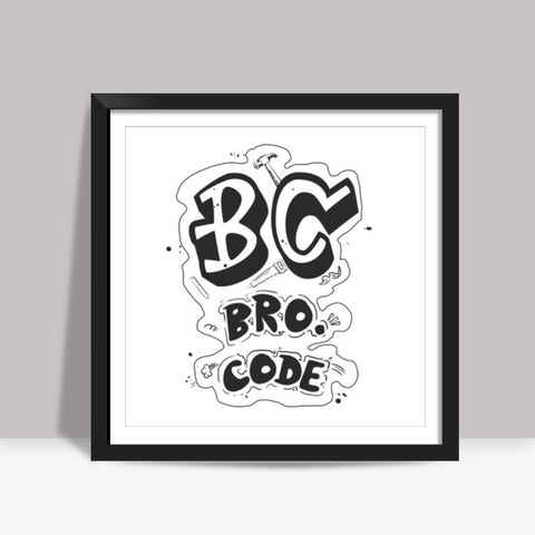 Bro Code Rules Poster