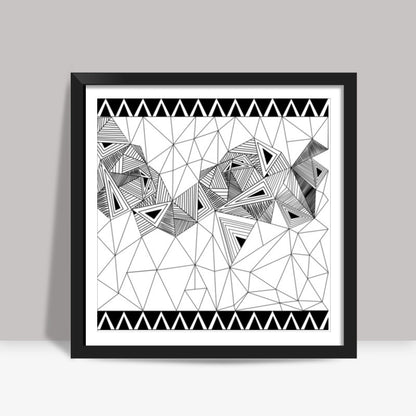 DOODLE ALL THE WAY! Square Art Prints