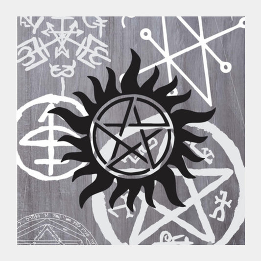 Square Art Prints, Supernatural Sigils Square Art Prints