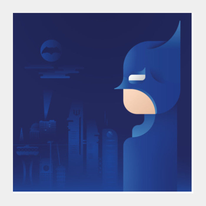 Batman in Gotham Square Art Prints