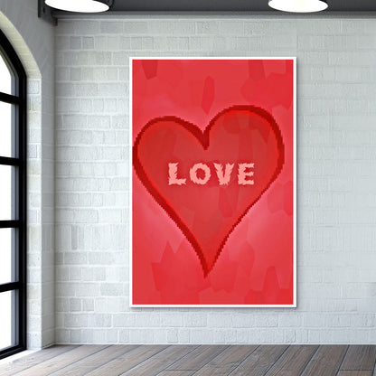 Valentines heart Wall Art