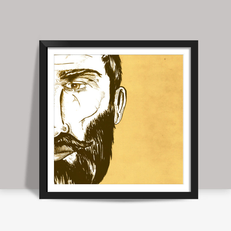 Bearded Square Art Prints