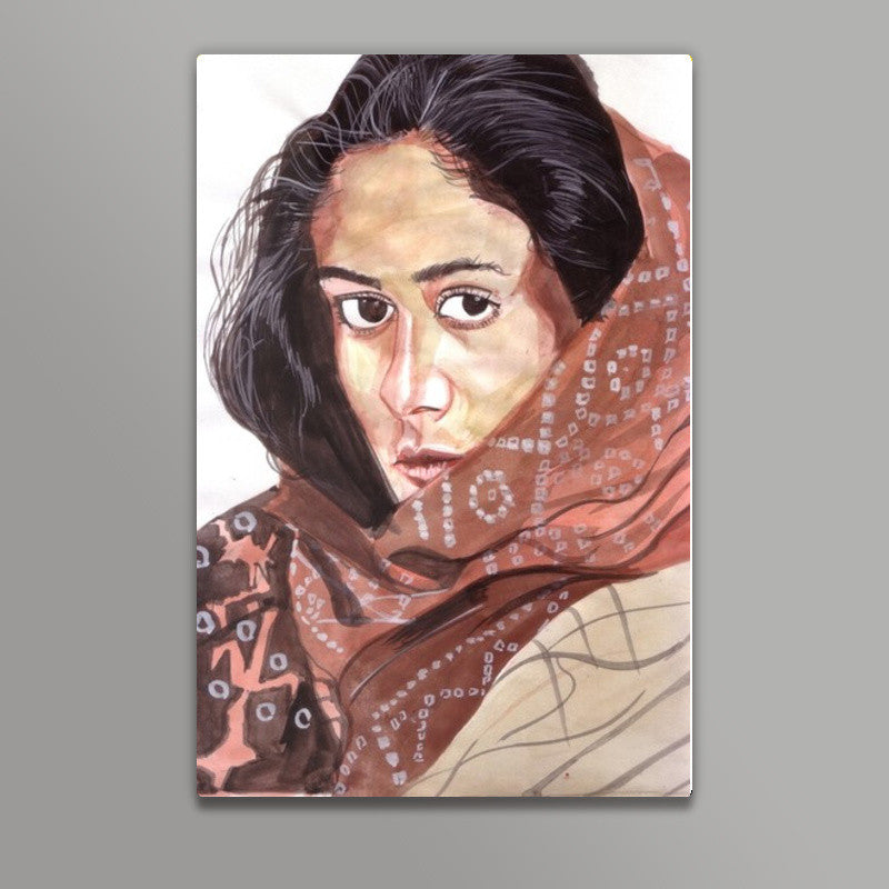 Smita Patil blended grace with glamour Wall Art