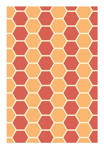 PosterGully Specials, Hexagonal tiling pattern Wall Art