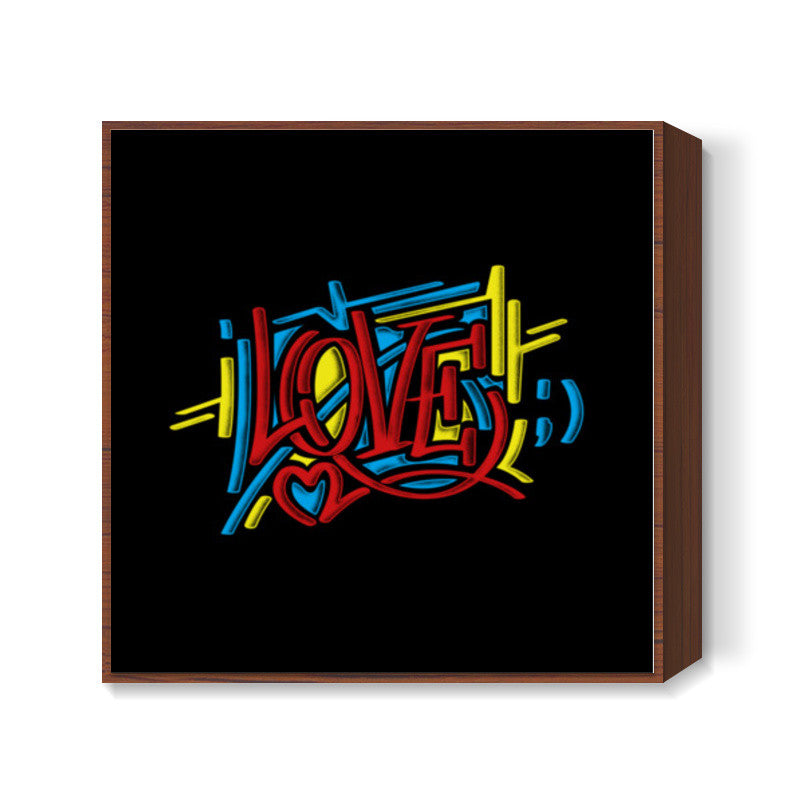 love graffiti Square Art Prints