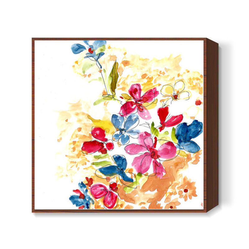 Flower Painting Square Art Prints