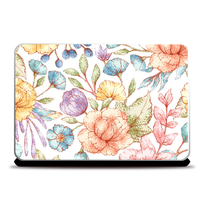 Hand Drawn Pattern Laptop Skins