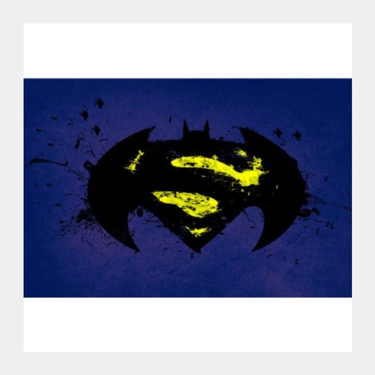 Square Art Prints, superman vs batman | Alok kumar, - PosterGully