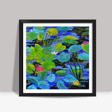 water lilies 88 Square Art Prints