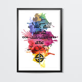 Not all who wander poster Wall Art