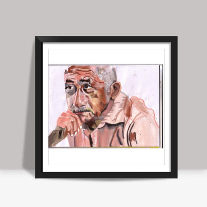 Versatile Bollywood actor Naseeruddin Shah has an impressive body of work Square Art Prints