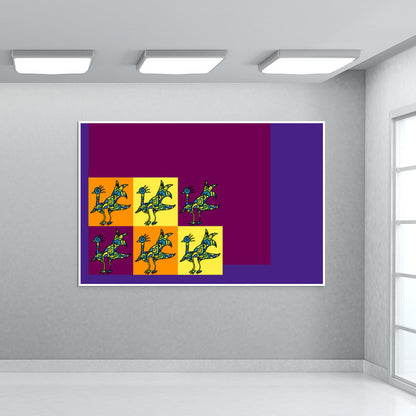 Peacock Zenscrawl Wall Art