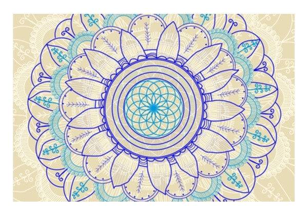 Bohemian desi pattern doddle Wall Art