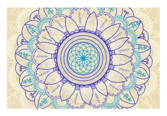 Bohemian desi pattern doddle Wall Art