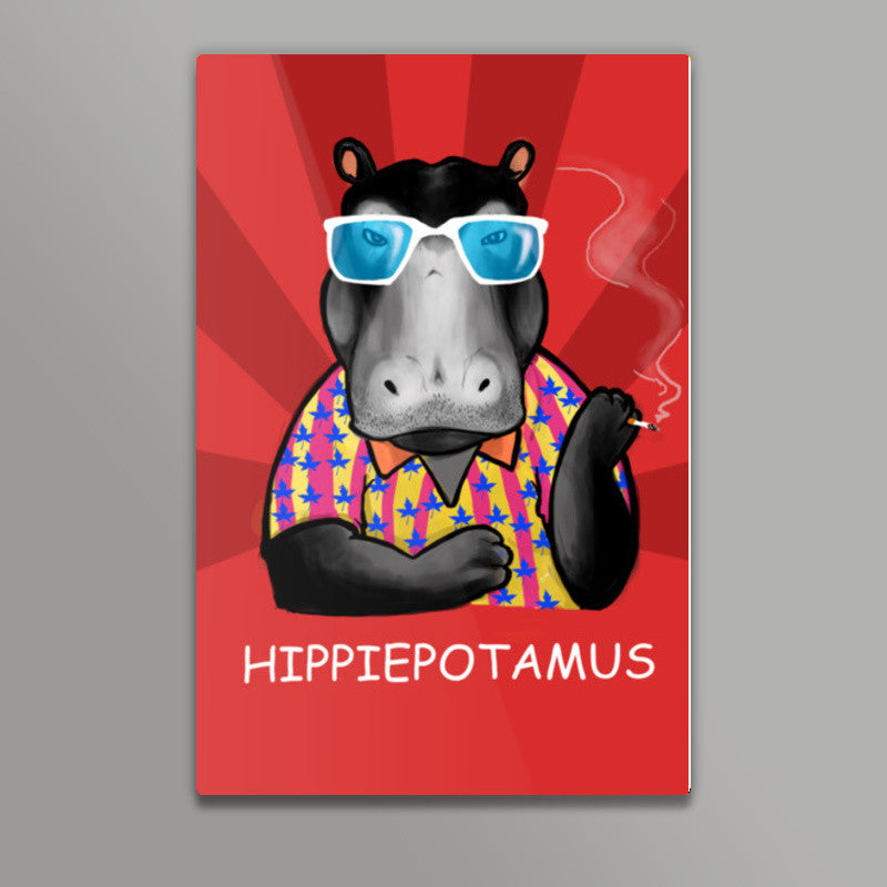 Hippiepotamus Wall Art