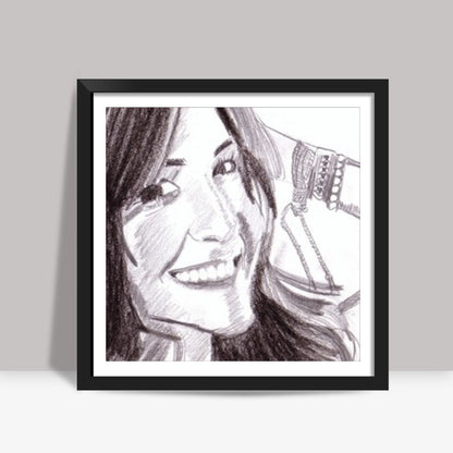 Bollywood actor Anushka Sharma has a liveliness about her Square Art Prints