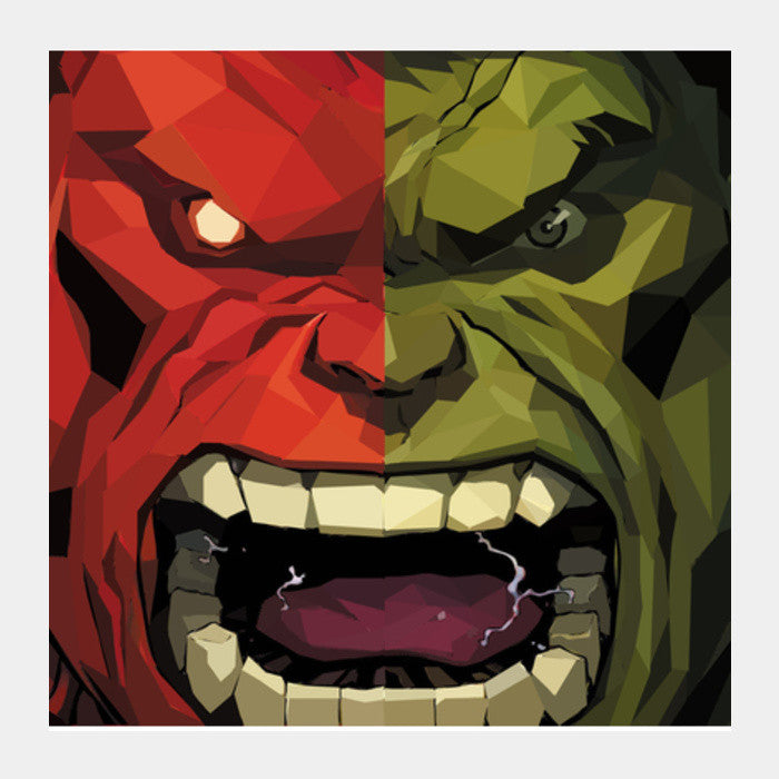 Incredible Hulk Smash  Square Art Prints