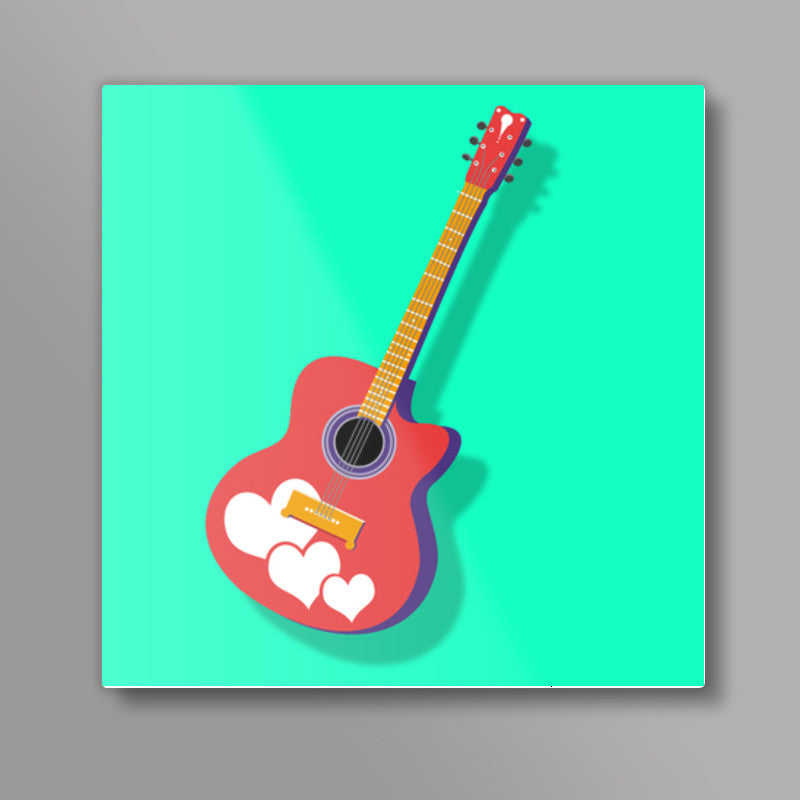 Guitar Square Art Prints