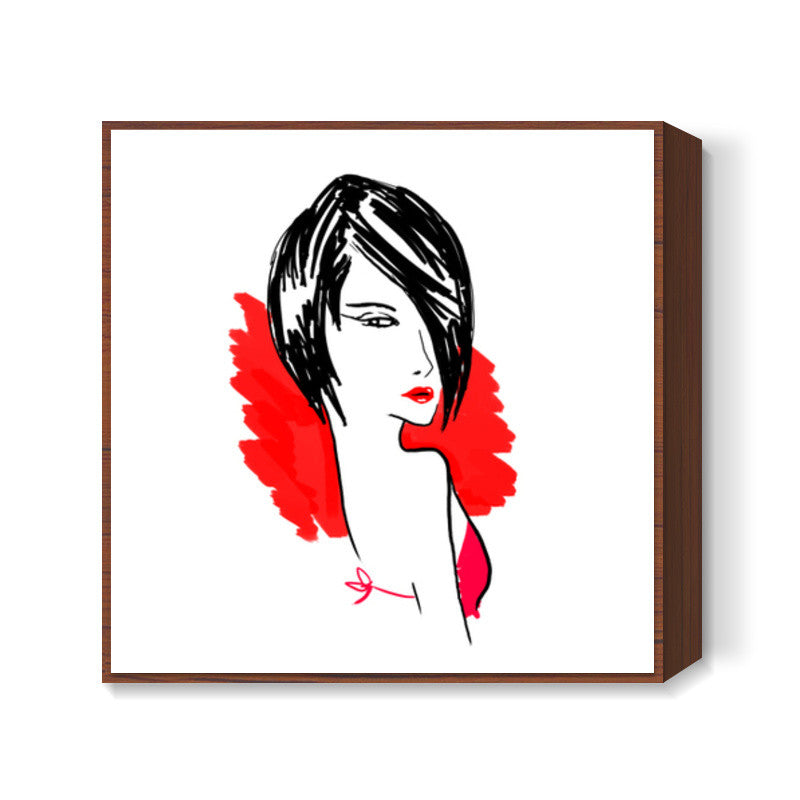 Hello beautiful Square Art Prints