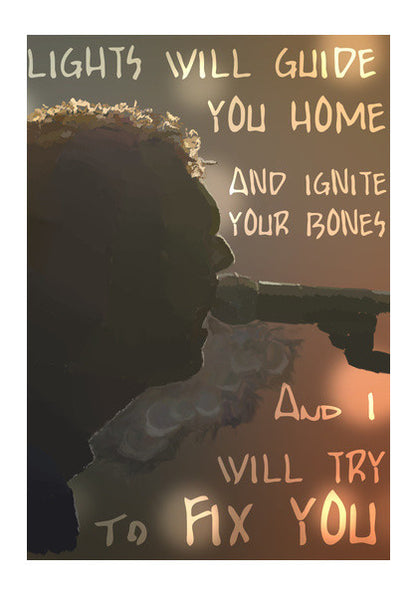 Wall Art, Fix You | Coldplay  Wall Art